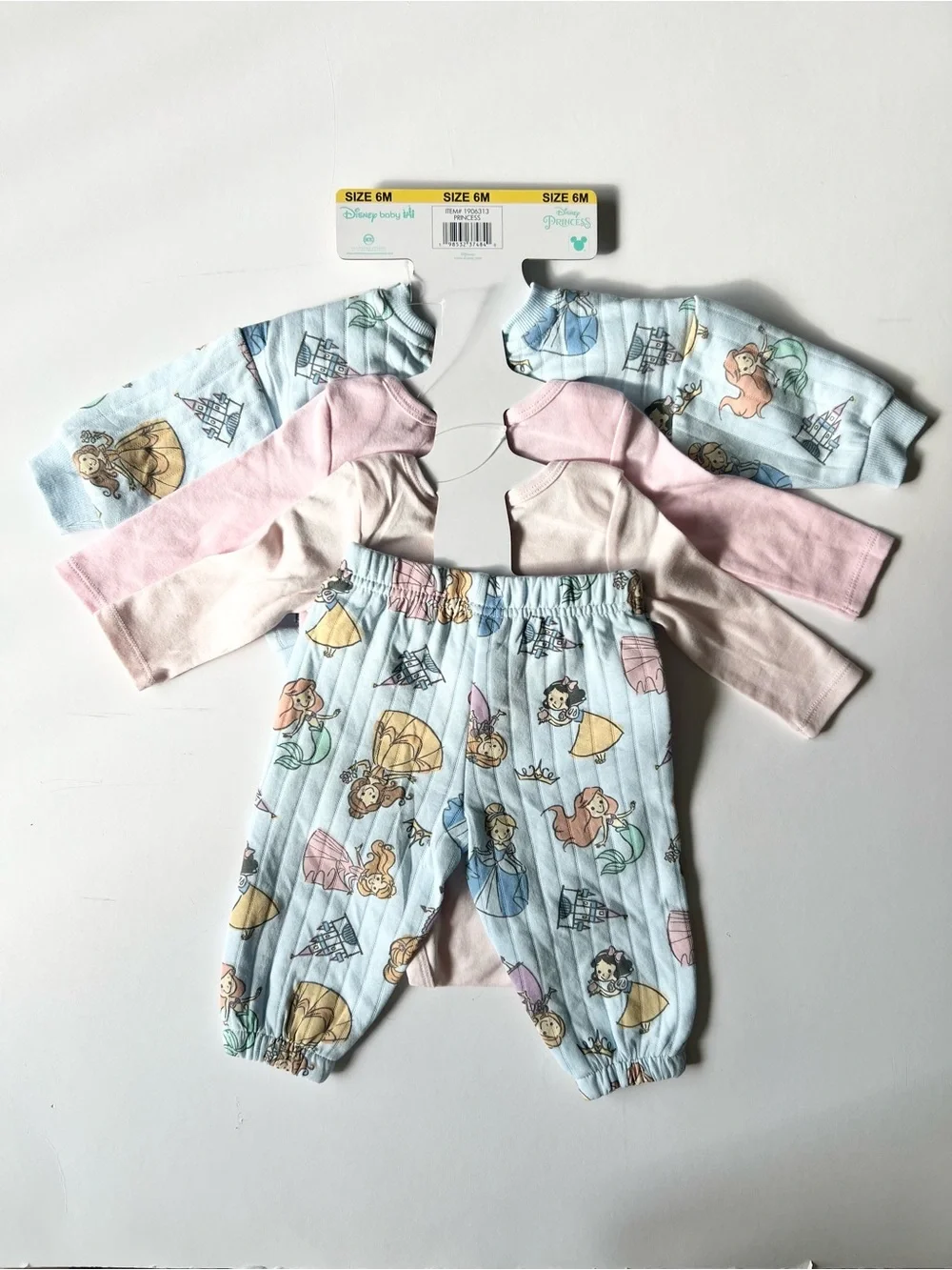 Disney Baby Girl Princess and Minnie Mouse Print Matching Sets Size 3-6 months